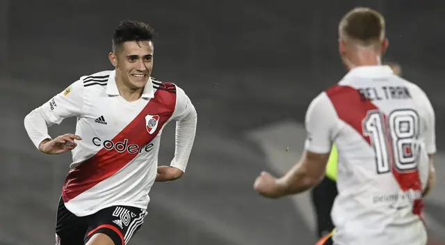 Pablo Solari marcó sus primeros goles con camiseta de River Plate