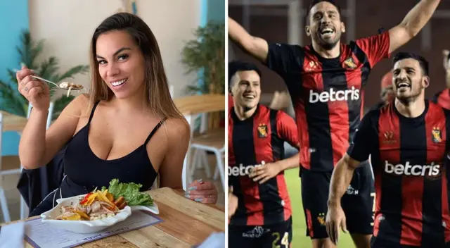 Aída Martínez invita a los jugadores del Melgar a celebrar triunfo en su cevichería de Arequipa