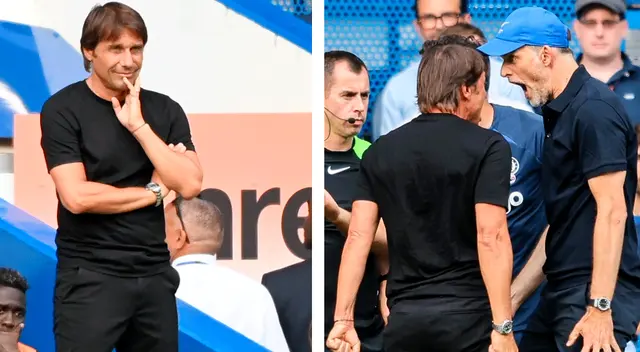 Antonio Conte explicó lo sucedido con Thomas Tüchel tras el empate entre Chelsea y Tottenham
