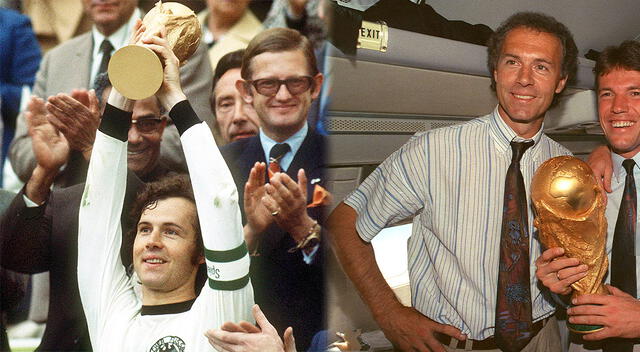  Franz Beckenbauer, alemán campeón del mundo como jugador y técnico.   