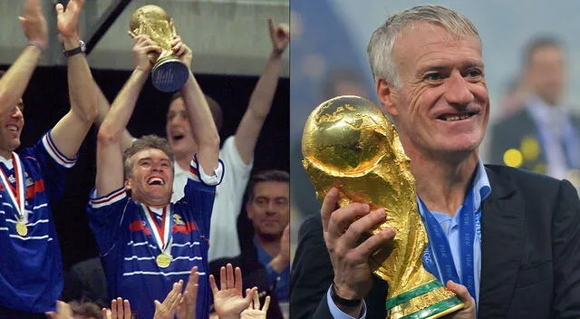  Didier Deschamps campeón del mundo como jugador y técnico.   