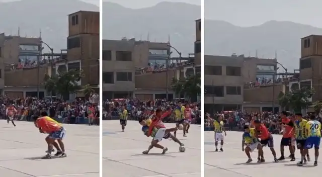 Jóvenes se pelean en plena pichanga entre amigos.