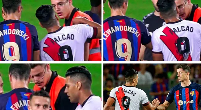 Falcao ayudó a menor a tomarse foto con Lewandowski Falcao ayudó a menor a tomarse foto con Lewandowski