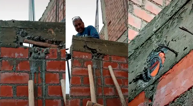 ¡Pero, qué es eso! Trabajadores atinan a reírse al darse cuenta del 'pequeño' error que cometieron. ¡Pero, qué es eso! Trabajadores atinan a reírse al darse cuenta del 'pequeño' error que cometieron.