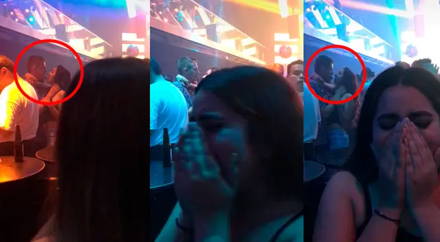 Joven vio a su exnovio besando a otra chica y rompe en llanto. Joven vio a su exnovio besando a otra chica y rompe en llanto.