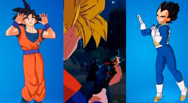 Gokú y Vegeta sorprendieron a todos con su llegada a Fortnite