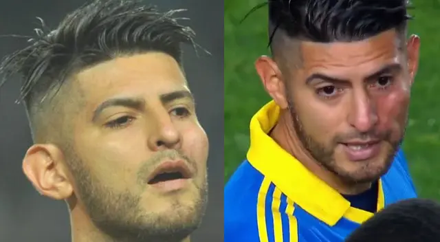 Así quedó el rostro de Carlos Zambrano luego del partido de Boca Juniors frente Racing