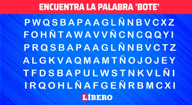 El 97% falló el reto visual: encuentra la palabra 'bote' en 5 segundos si eres un GENIO