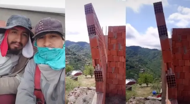 Albañiles construyen pared inclinada y 'culpan' al arquitecto: Albañiles construyen pared inclinada y 'culpan' al arquitecto:
