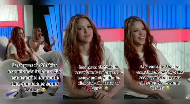 La curiosa reacción de Shakira al escuchar el español de JLo