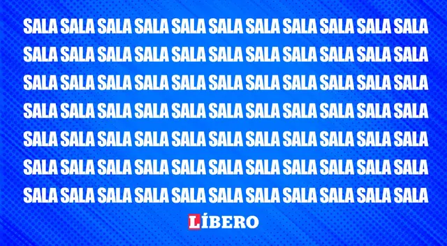 ¿Dónde está la palabras 'SOLA'? Tienes 7 segundos para encontrarla.
