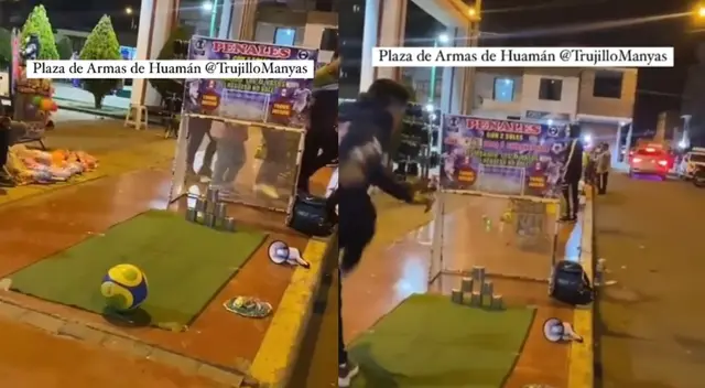 Joven 'hace la de Christian Cueva' jugando tumba latas y usuarios de TikTok estallan de risa Joven 'hace la de Christian Cueva' jugando tumba latas y usuarios de TikTok estallan de risa