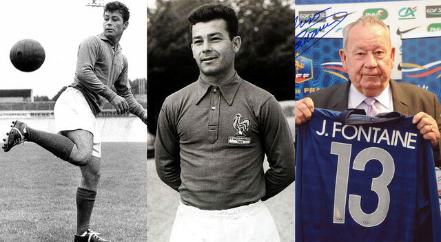 Just Fontaine, francés autor de 13 goles en un solo Mundial de Fútbol. Just Fontaine, francés autor de 13 goles en un solo Mundial de Fútbol.
