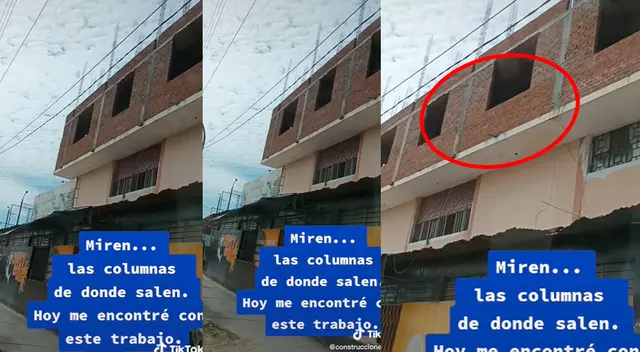 Albañil construye segundo piso y se 'inventa' las columnas para reforzar construcción Albañil construye segundo piso y se 'inventa' las columnas para reforzar construcción
