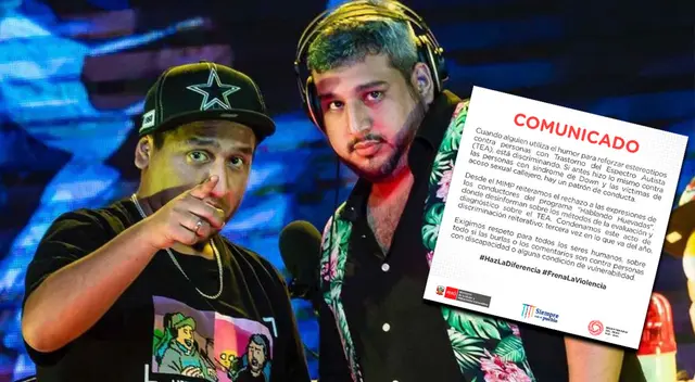 Los comentarios de Jorge Luna y Ricardo Mendoza fueron rechazados por el MIMP