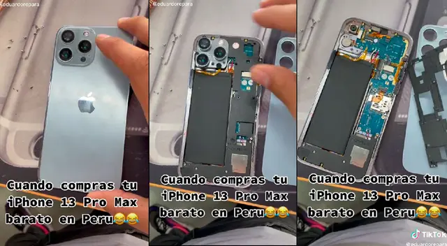 Un joven compró un iPhone 13 Pro Max, pero no todo salió como esperaba