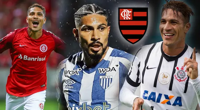 Paolo Guerrero jugó en tres importantes clubes de Brasil