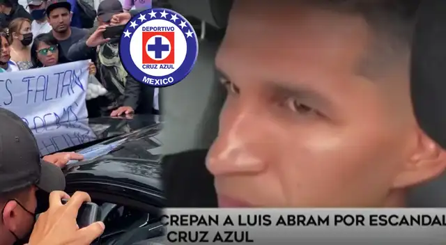 Luis Abram evidencia su acento mexicano en reclamo de los hinchas de Cruz Azul - VIDEO Luis Abram evidencia su acento mexicano en reclamo de los hinchas de Cruz Azul - VIDEO