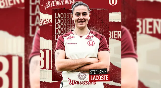 Stephanie Lacoste, nueva futbolista de Universitario Femenino.   