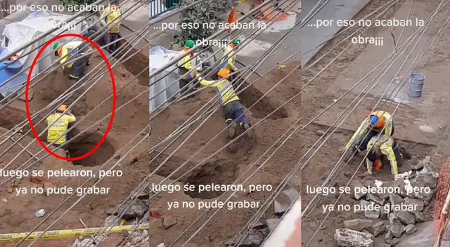 Obreros se ponen a jugar y dejan de lado su trabajo, video es viral en TikTok. Obreros se ponen a jugar y dejan de lado su trabajo, video es viral en TikTok.