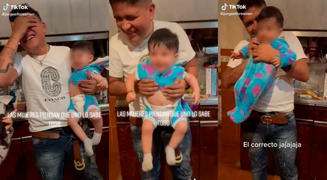 Tiktok: papá se confunde de prendas y viste a su hijo con la ropa del perro - VIDEO Tiktok: papá se confunde de prendas y viste a su hijo con la ropa del perro - VIDEO