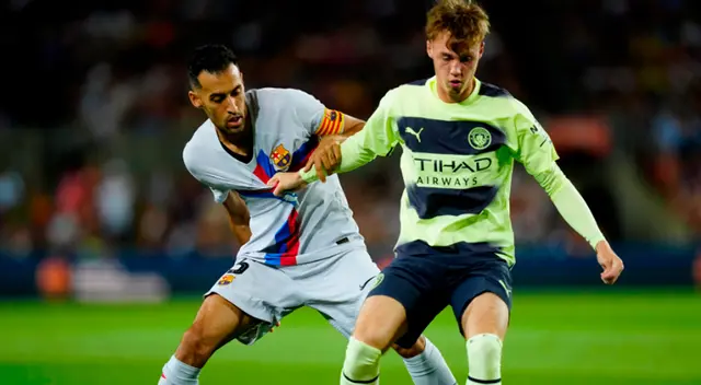 Barcelona empató 3-2 con Manchester City Barcelona empató 3-2 con Manchester City