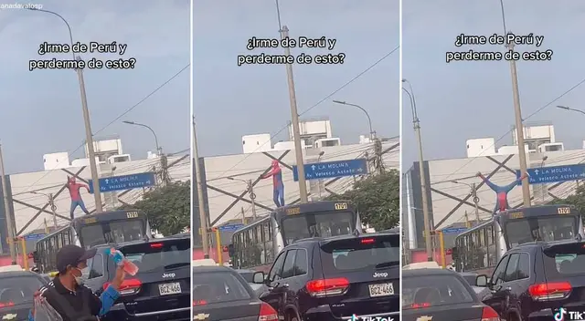 Spider-Man fue visto sacando los pasos prohibidos en Lima Spider-Man fue visto sacando los pasos prohibidos en Lima