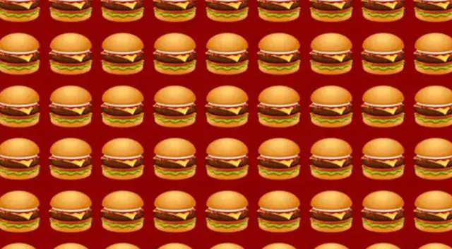 El 98% de glotones FALLÓ en el reto visual: encuentra la hamburguesa diferente a las demás