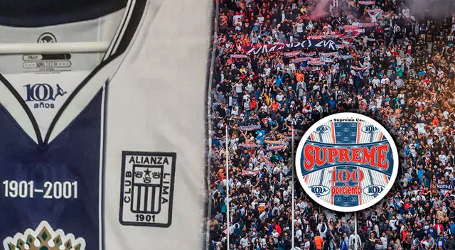 Alianza Lima y la camiseta Supreme por sus 100 años Alianza Lima y la camiseta Supreme por sus 100 años