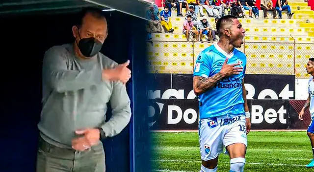 Juan Reynoso presente en el partido de Sport Boys vs ADT