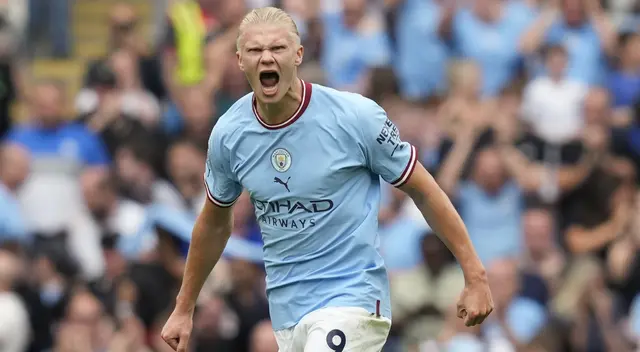 Erling Haaland anotó triplete en el Manchester City vs. Crystal Palace Erling Haaland anotó triplete en el Manchester City vs. Crystal Palace