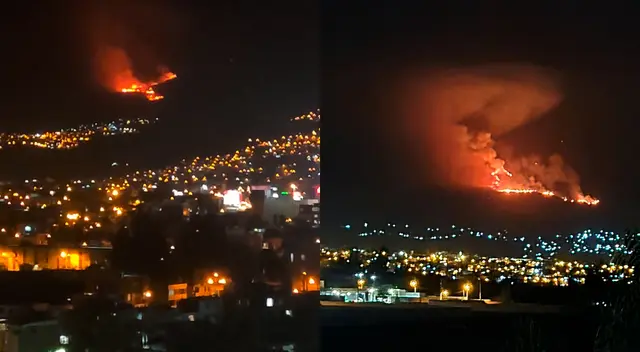 El incendio forestal se registra en una zona de difícil acceso. El incendio forestal se registra en una zona de difícil acceso.