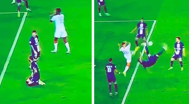 Messi se vaciló con 'chalaca' fallida de Sergio Ramos durante partido de PSG
