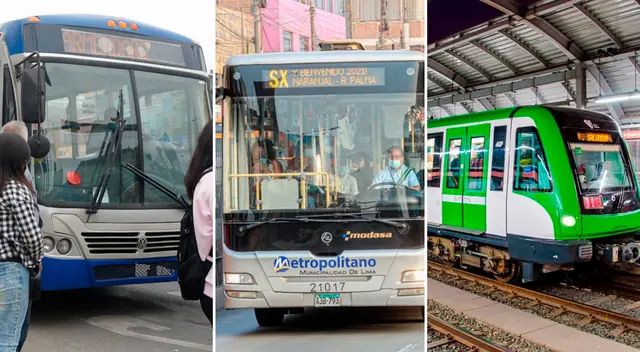 Conoce la programación del Metropolitano, Línea 1 y corredores.