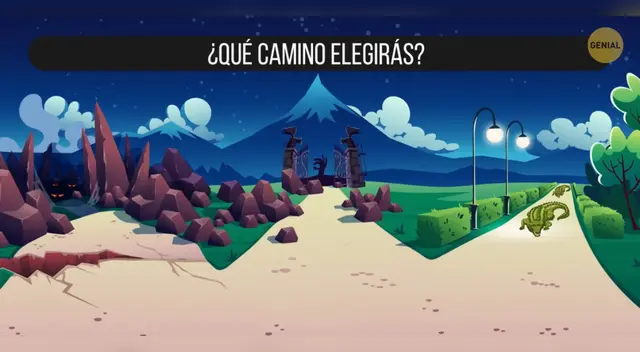Acertijo visual: Elige el camino correcto para escapar y sobrevivir