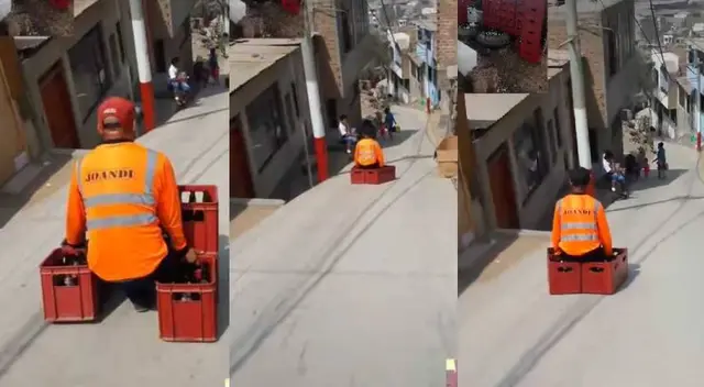 Trabajadores revolucionan TikTok al utilizar todo su ingenio para trasladar cajas de cerveza Trabajadores revolucionan TikTok al utilizar todo su ingenio para trasladar cajas de cerveza