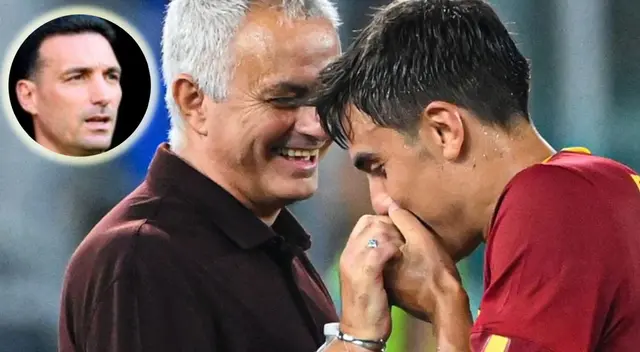 Mourinho le manda mensaje a Scaloni tras doblete de Dybala con la Roma