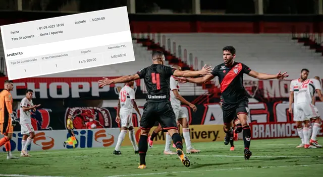 Apostó S/200 a su equipo favorito y multiplicó por 40 su inversión: