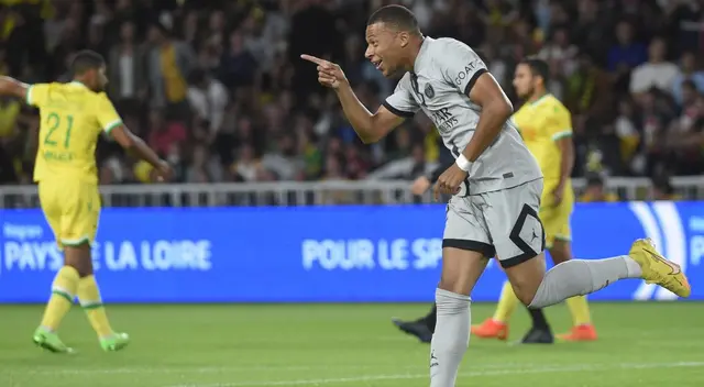 Kylian Mbappé abrió el marcador para PSG contra Nantes