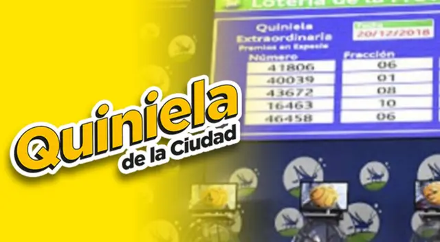 En esta nota podrás conocer los resultados del sorteo de Quiniela de la Ciudad. En esta nota podrás conocer los resultados del sorteo de Quiniela de la Ciudad.