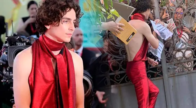 Así es el curioso 'look' de Timothée Chalamet que desafía la moda masculina