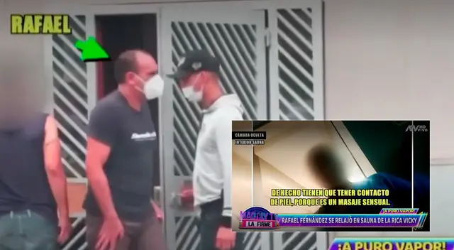 Rafael Fernández fue captado a inicios de 2022 saliendo de un sauna de La Victoria. Rafael Fernández fue captado a inicios de 2022 saliendo de un sauna de La Victoria.