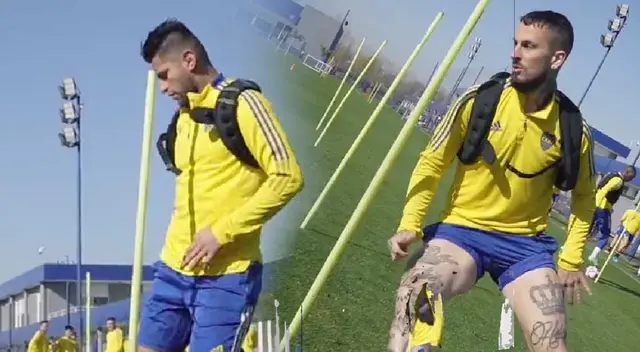 Zambrano y Benedetto de la mano por Boca: la imagen de la tregua para tumbarse a River Zambrano y Benedetto de la mano por Boca: la imagen de la tregua para tumbarse a River