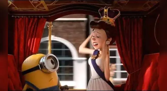 La corona británica en 'Los minions'