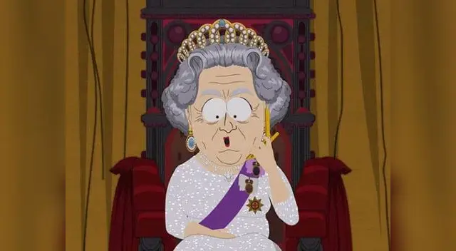 Infaltable reina Isabel II en 'South Park'
