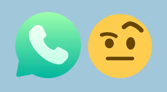 Este emoji de WhatsApp está disponible en iOS y Android. Foto: composición LR