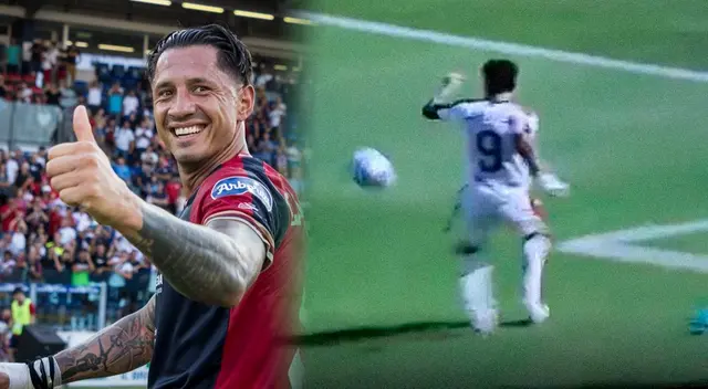 Cagliari vs Benevento: gol de Lapadula