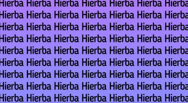 Reto visual: Encuentra la palabra diferente