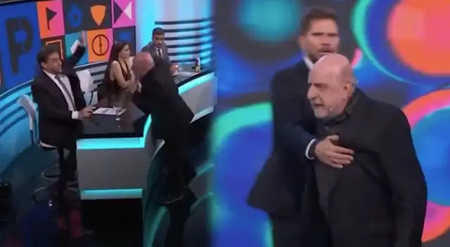 Periodistas argentinos Horacio Pagani y Nicolás Distasio casi se van a las manos Periodistas argentinos Horacio Pagani y Nicolás Distasio casi se van a las manos