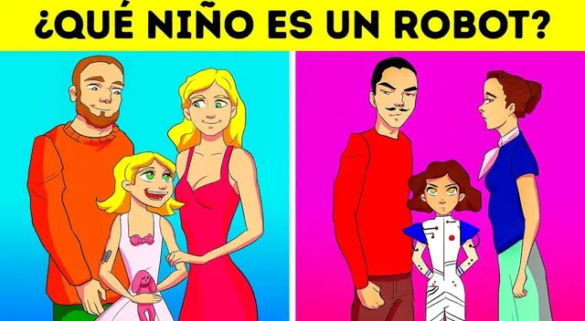 ¿Qué niño es un robot? Analiza y resuelve este misterio acertijo visual